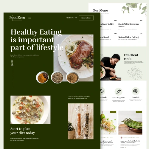 Food Zero Website Design