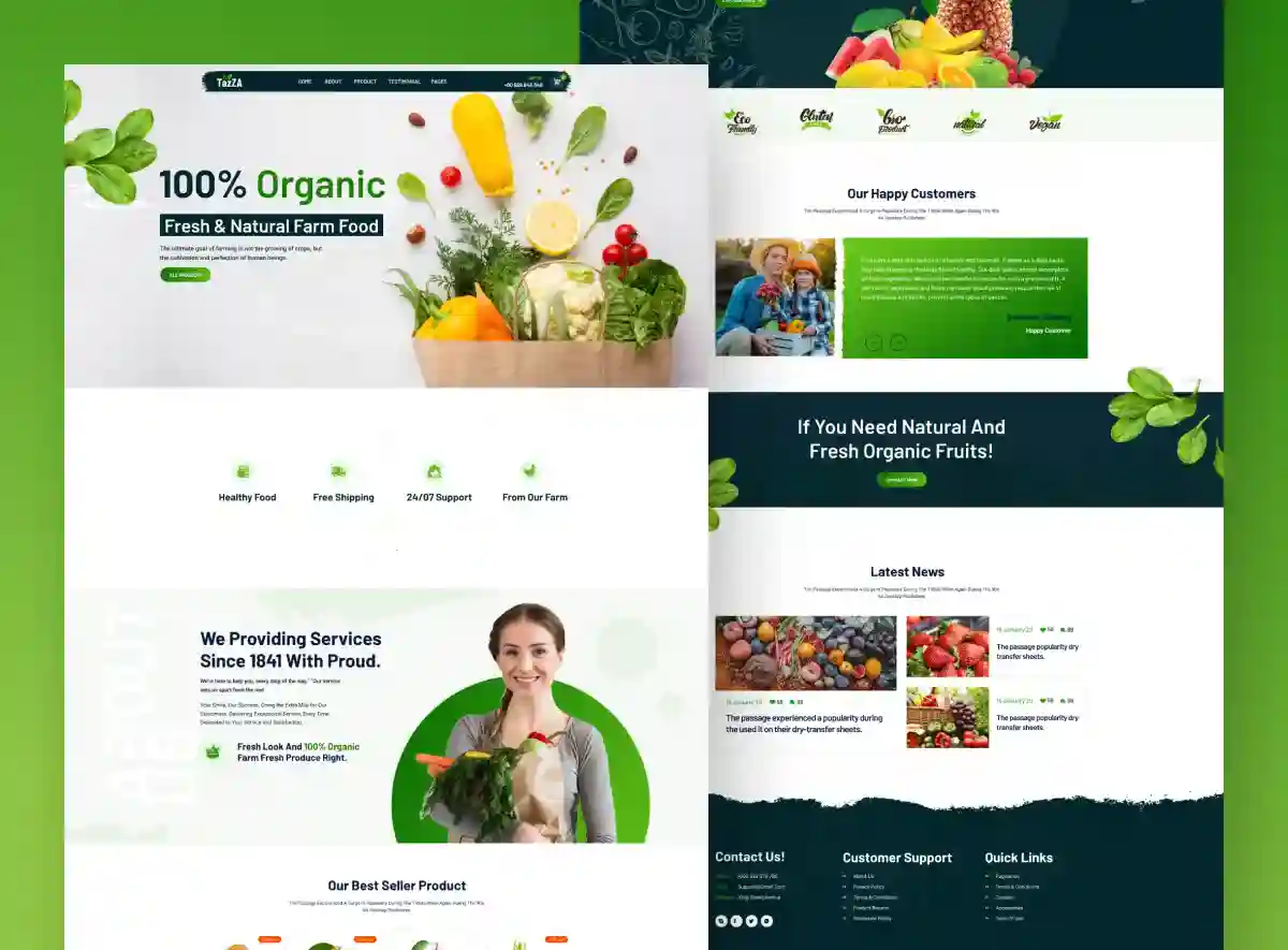 Organic Farm Food Web Design